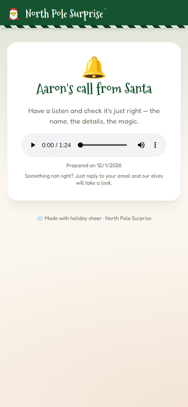 Page to listen to the call before it is placed